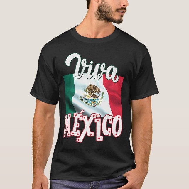Camiseta Viva Mexica 16 de setembro Dia da Independência Mé (Frente)