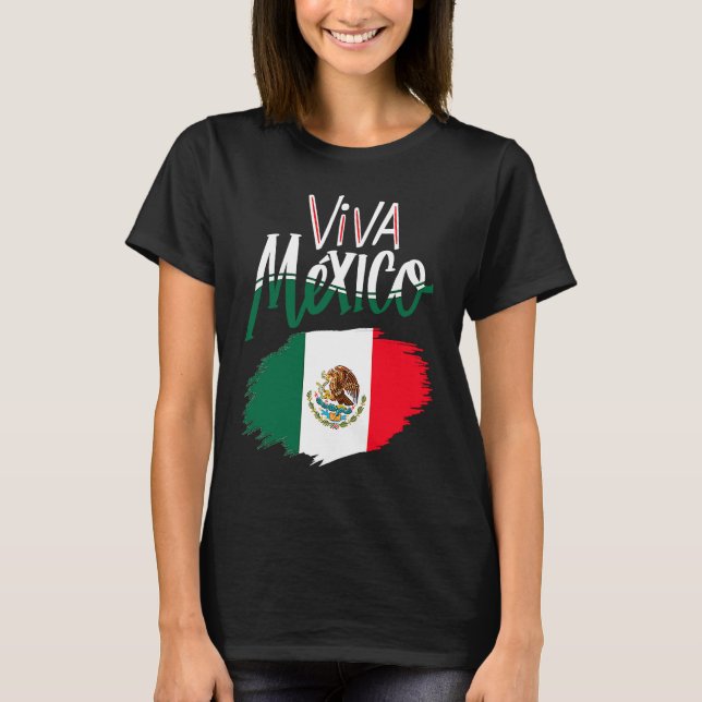 Camiseta Viva Mexica 16th September Independence Day Mexica (Frente)