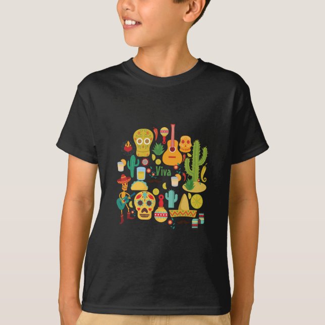 Camiseta viva méxico (Frente)