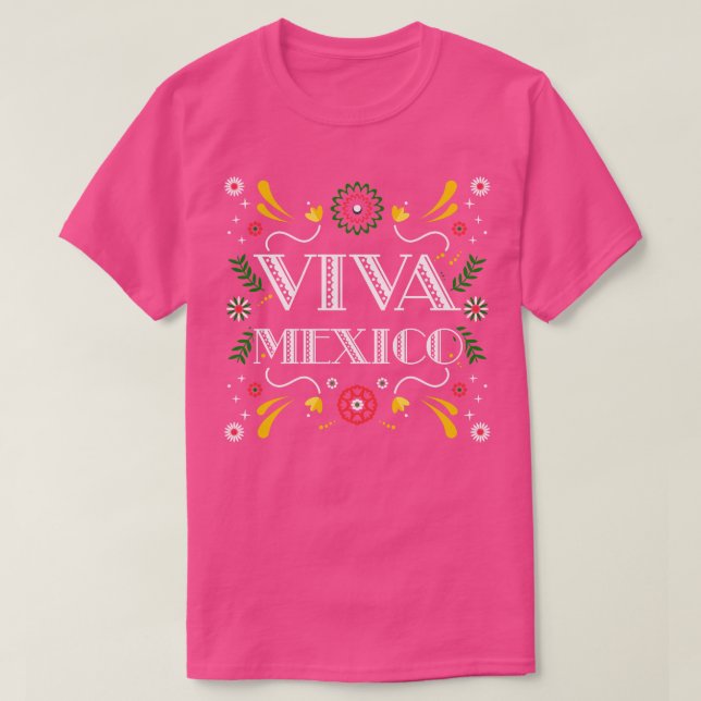 Camiseta Viva México (Frente do Design)