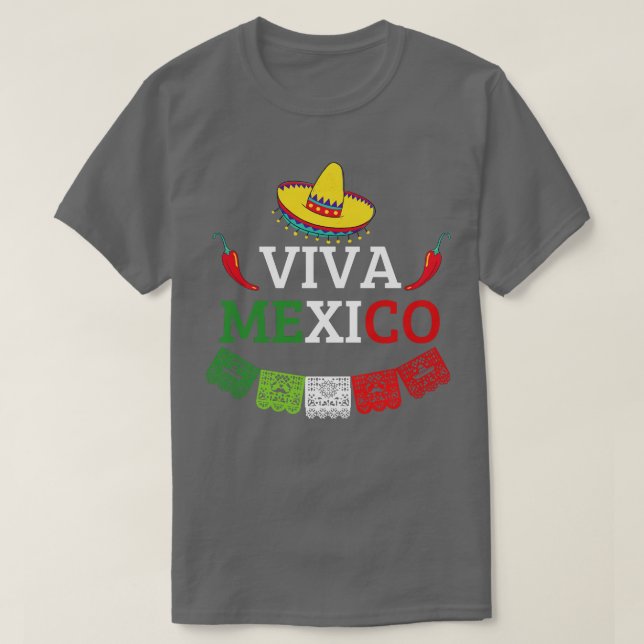 Camiseta viva méxico 1 (Frente do Design)