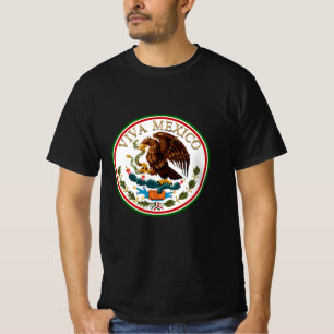 Camiseta Viva México (Águia da Bandeira Mexicana)