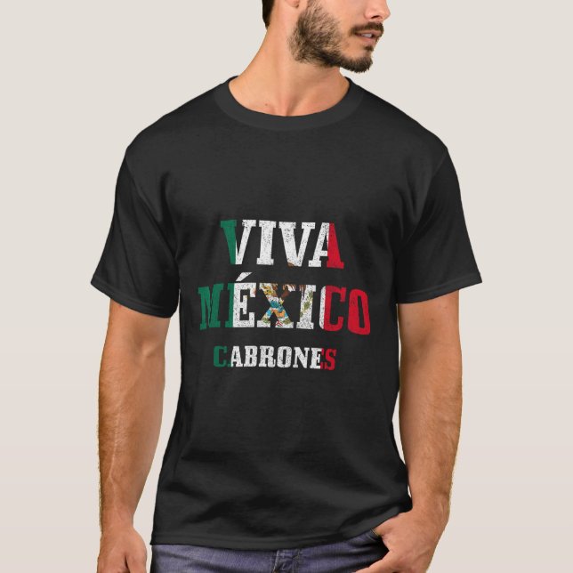 Camiseta Viva Mexico Cabrones Funny Cinco De Mayo Mexicano  (Frente)