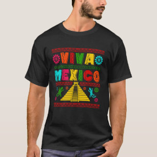 Camiseta Viva México Dia da Independência Chapéu Sombrero M