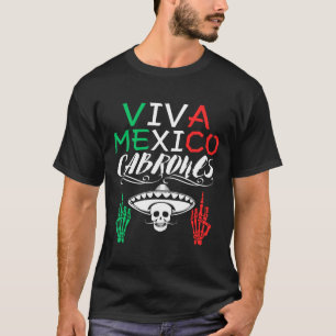 Camiseta Viva México Dia da Independência dos Cabrones Band