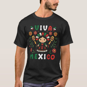 Camiseta Viva México Dia da Independência Mexicana