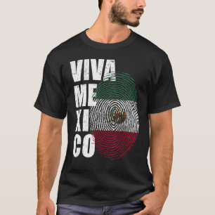Camiseta Viva México Está no meu DNA Impressão Mexicana