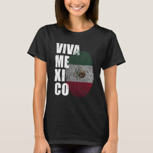 Camiseta Viva México Está no meu DNA Impressão Mexicana