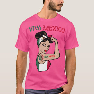 Camiseta Viva México Herança Hispânica Mês