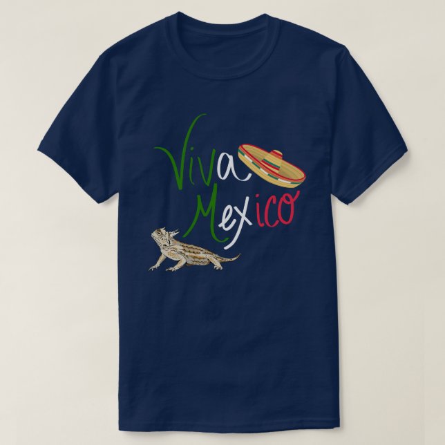 Camiseta Viva México, Lizard Coroa Mexicana (Frente do Design)