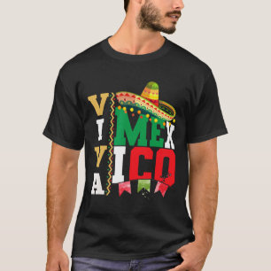 Camiseta Viva México Para O Dia Da Independência Mexicana E