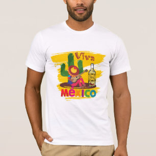 Camiseta Viva Mexico T-Shirt com Tequila