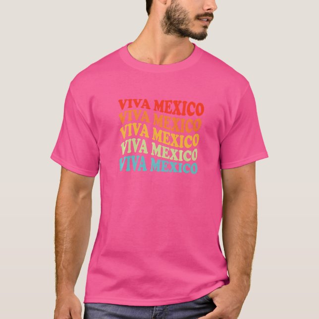 Camiseta Viva México Vintage (Frente)