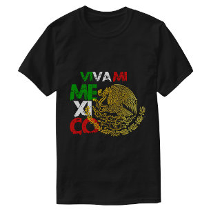 Camiseta Viva minha bandeira do México