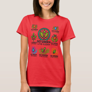 Camiseta Viva o Básico das Mulheres Limpas