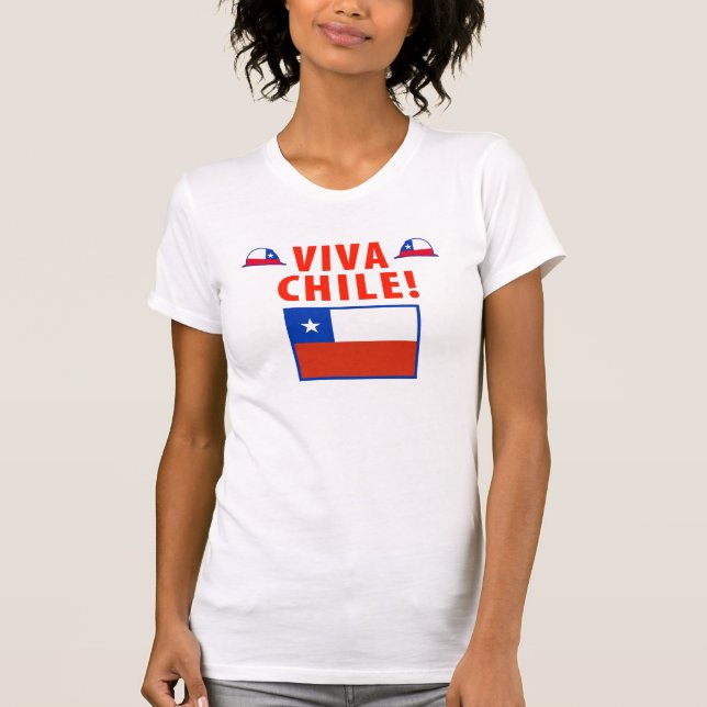 Camiseta Viva o Chile! (Frente)