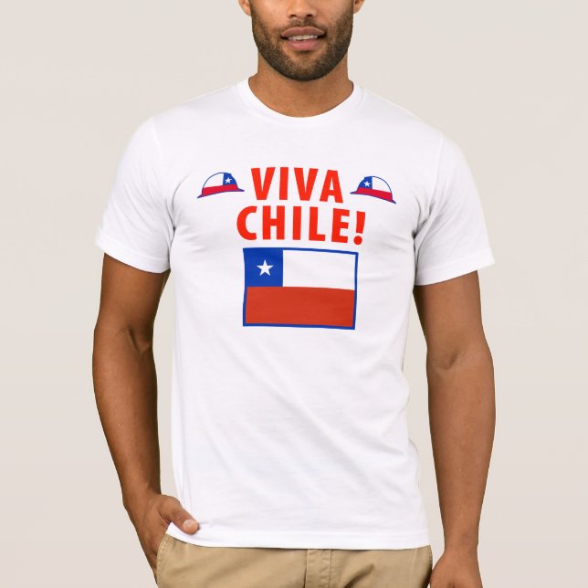 Camiseta Viva o Chile! (Frente)