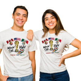 Camiseta Viva o Momento: Anfitriões da Copa do Mundo 2026
