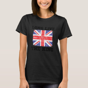 Camiseta Viva O Rei Inglaterra Reino Unido Suporte à Coroa