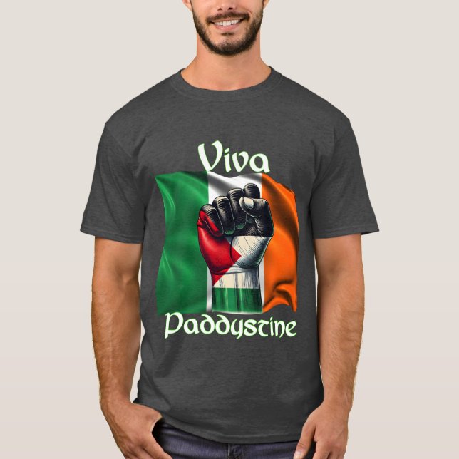 Camiseta Viva Paddystine IrelandPalestine Solidarity friend (Frente)