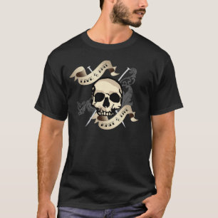 Camiseta Viva para fazer malha o t-shirt da cor escura