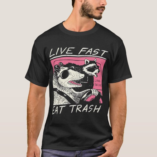 Camiseta Viva Rápido! Coma Lixo! (Frente)