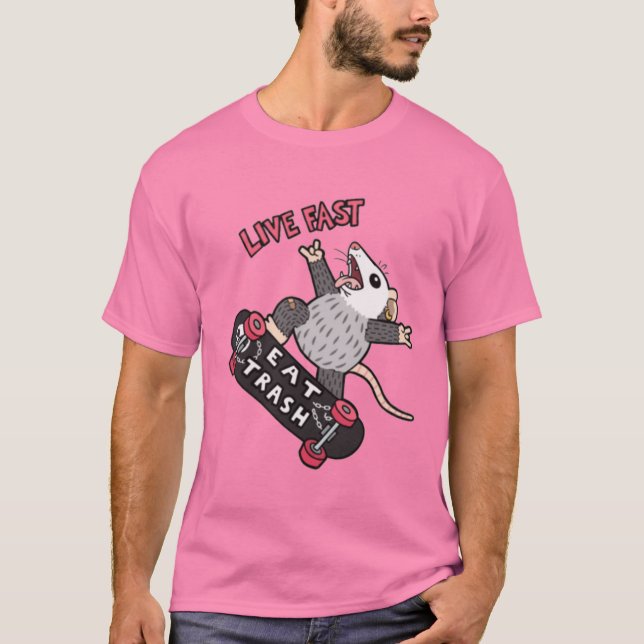 Camiseta Viva Rápido Coma Lixo (Frente)