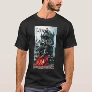 Camiseta Viva Ria Saqueie Senhor da Guerra Trono Crânio Dec
