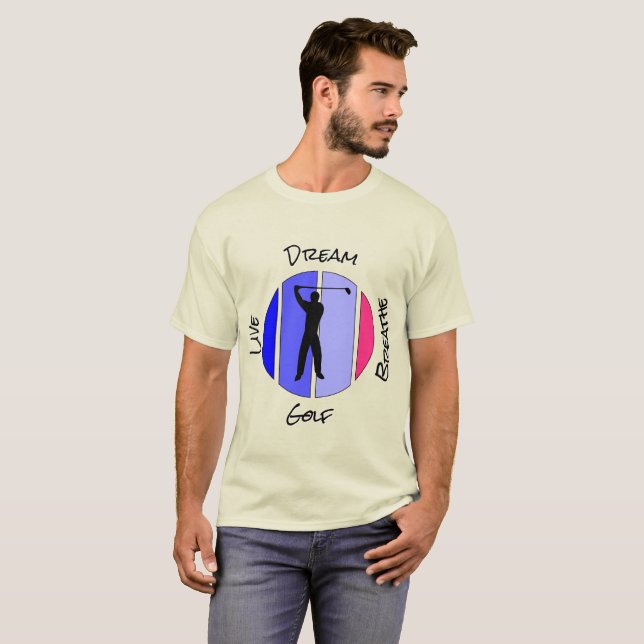 Camiseta Viva, sonhe, respire golfe (Frente Completa)