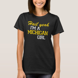Camiseta Viva, sou uma garota de Michigan