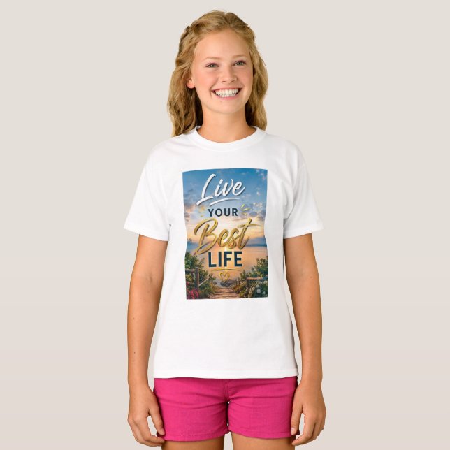 Camiseta Viva Sua Melhor Vida (Frente Completa)