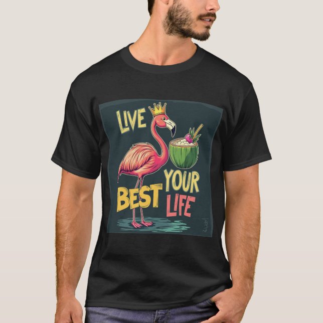 Camiseta Viva sua melhor vida - Motivação (Frente)