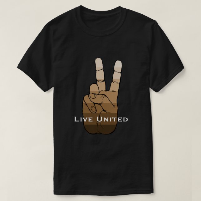Camiseta Viva unido (Frente do Design)