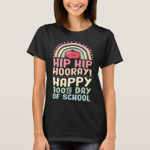 Camiseta Viva Viva Hurra Feliz 100º Dia de Escola Boêmio