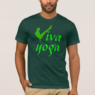 Camiseta Viva Yoga - Camisa-T com malha masculina