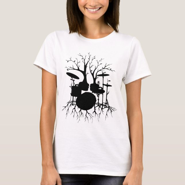 Camiseta Vive a batida ao ritmo do cilindro 2 do ~ da (Frente)