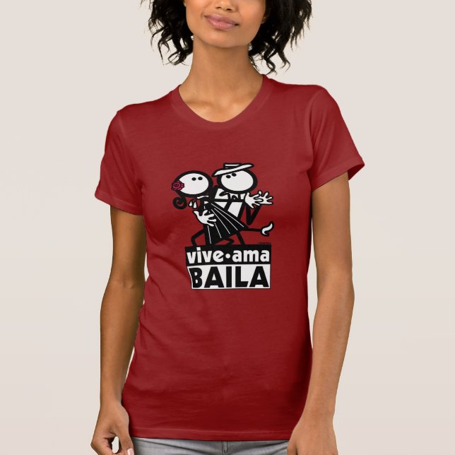 CAMISETA VIVE AMA BAILA (Frente)