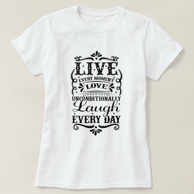 CAMISETA VIVE AMOR RAIVA (Frente do Design)