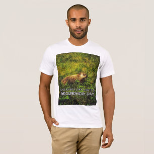 Camiseta Vive cada dia como é dia de Groundhog! t-shirt