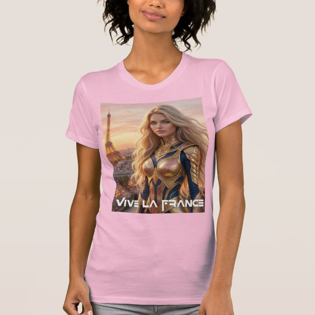 CAMISETA VIVE LA FRANCE - PARIS (Frente)