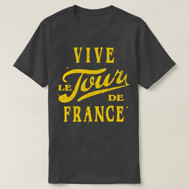 Camiseta Vive Le Tour de France Rustic (Frente do Design)