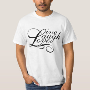 Camiseta vive o amor do riso