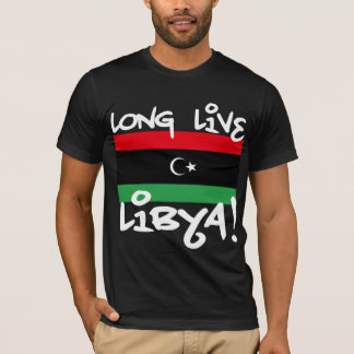 Camiseta Vive por muito tempo Líbia!