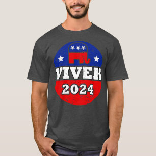 Camiseta Vivek Ramaswamy 2024 Uma nova onda na Po Presidenc