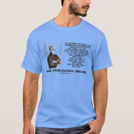 Camiseta Vivekananda A Ter Perseverança Vai Alcançar