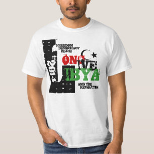 CAMISETA VIVEM POR MUITO TEMPO LÍBIA E A REVOLUÇÃO 2014
