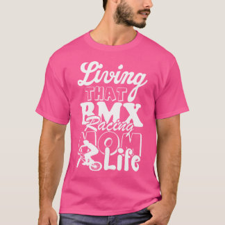 Camiseta Vivendo A Bmx Correndo Mãe A Bike Da Montanha Bmx