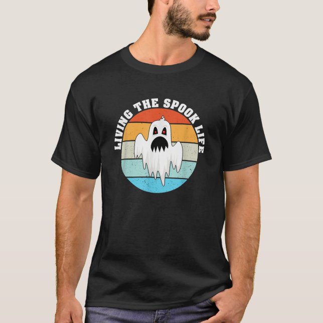 Camiseta Vivendo a Vida Assombrada Isca de Fantasma (Frente)