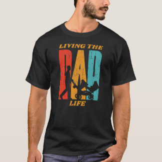 Camiseta Vivendo A Vida Do Pai Que O Pai Empurrava O Rolant
