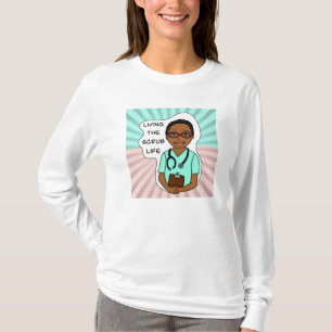 Camiseta Vivendo a vida escrupulosa   Humor profissional m